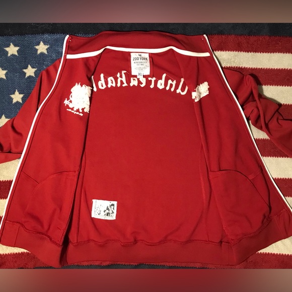 NWOT Vintage 90s ZOO YORK NYC UNBREAKABLE Track Jacket XL Rlpc Supreme Skate Max - Picture 8 of 16